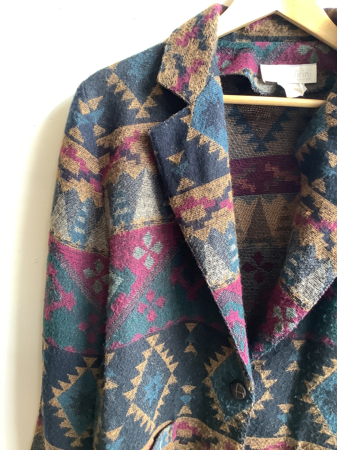 Vintage Vittoria Virini Southwestern Tapestry Blazer