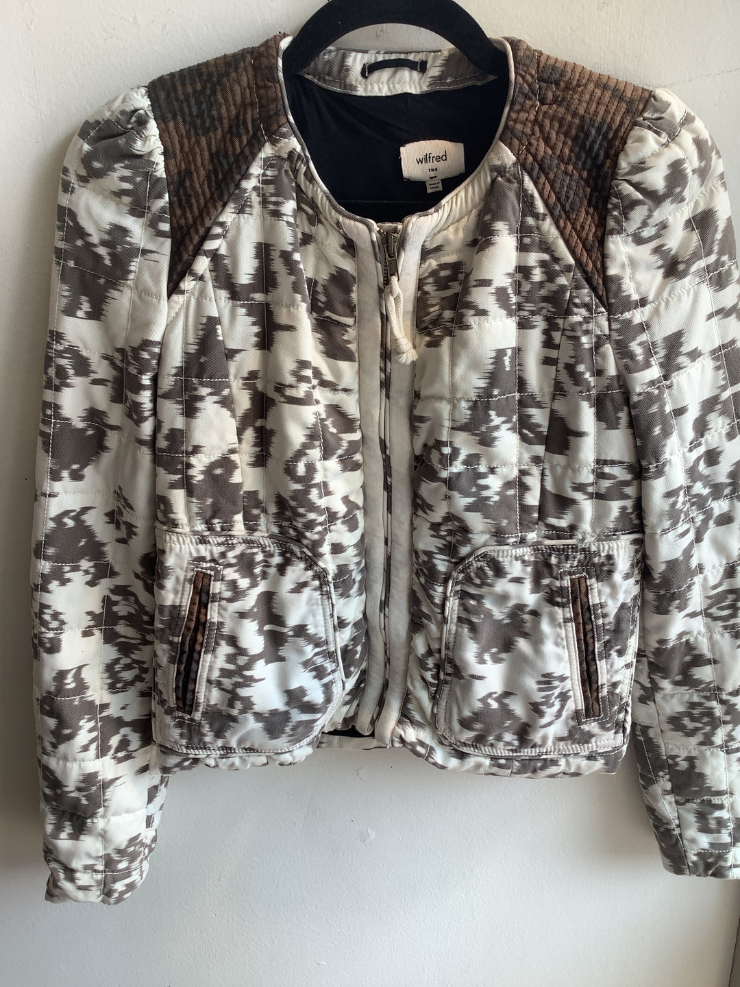 Wilfred two Quilted Ikat Print Jacket