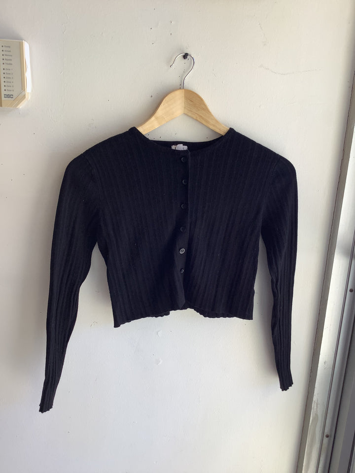 Noir Bloom Crop Top - Ana