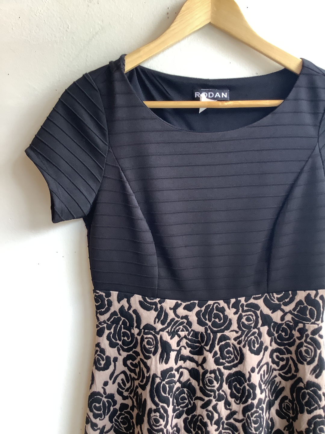 Black Rose Fit & Flare Dress