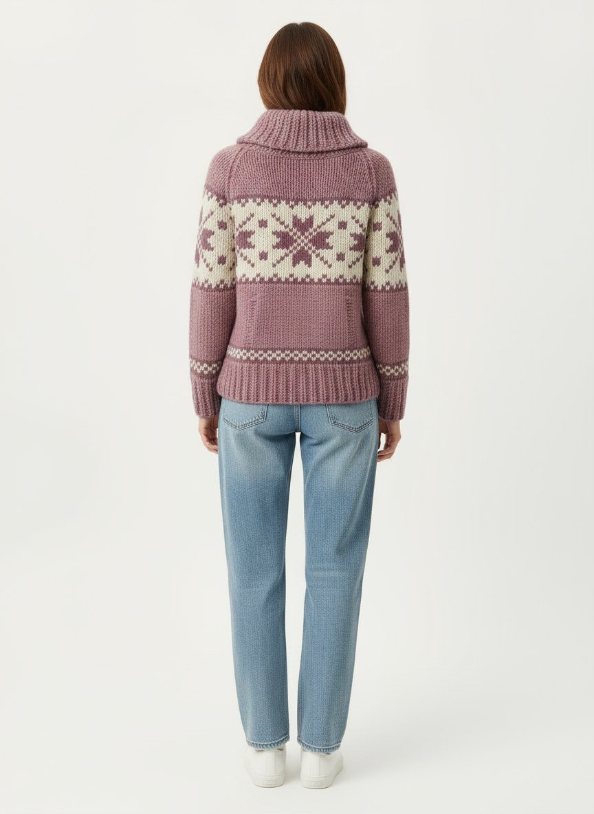 Vintage Hand Knit Cowichan Wool Sweater