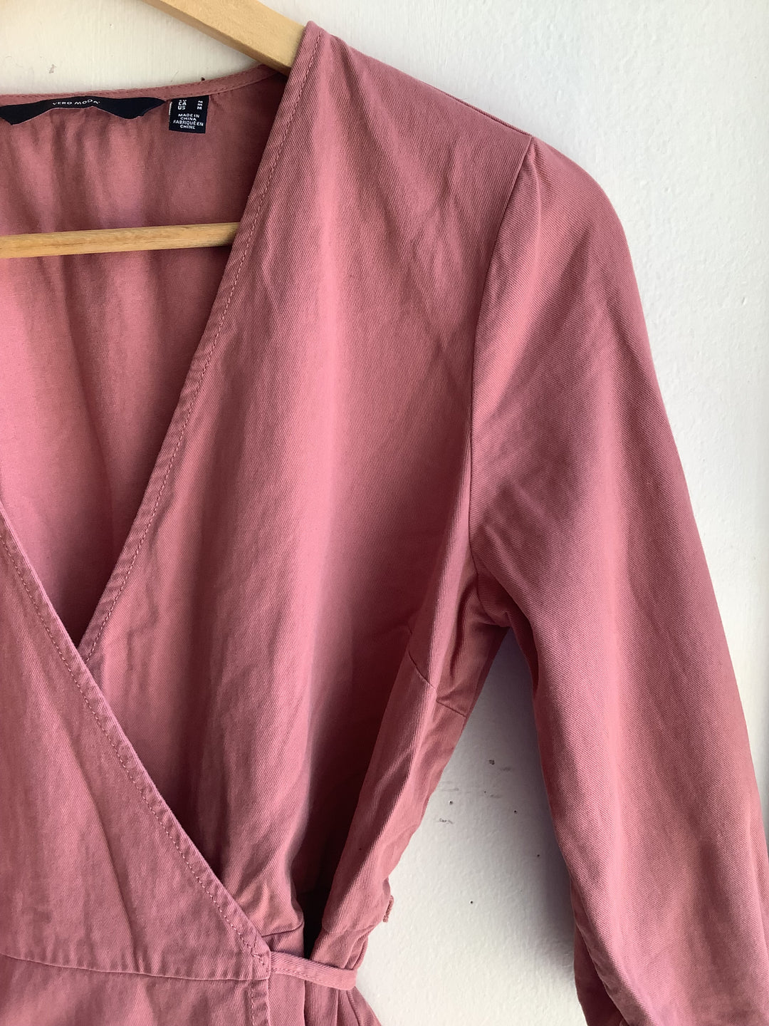 Dusty Rose Wrap Dress