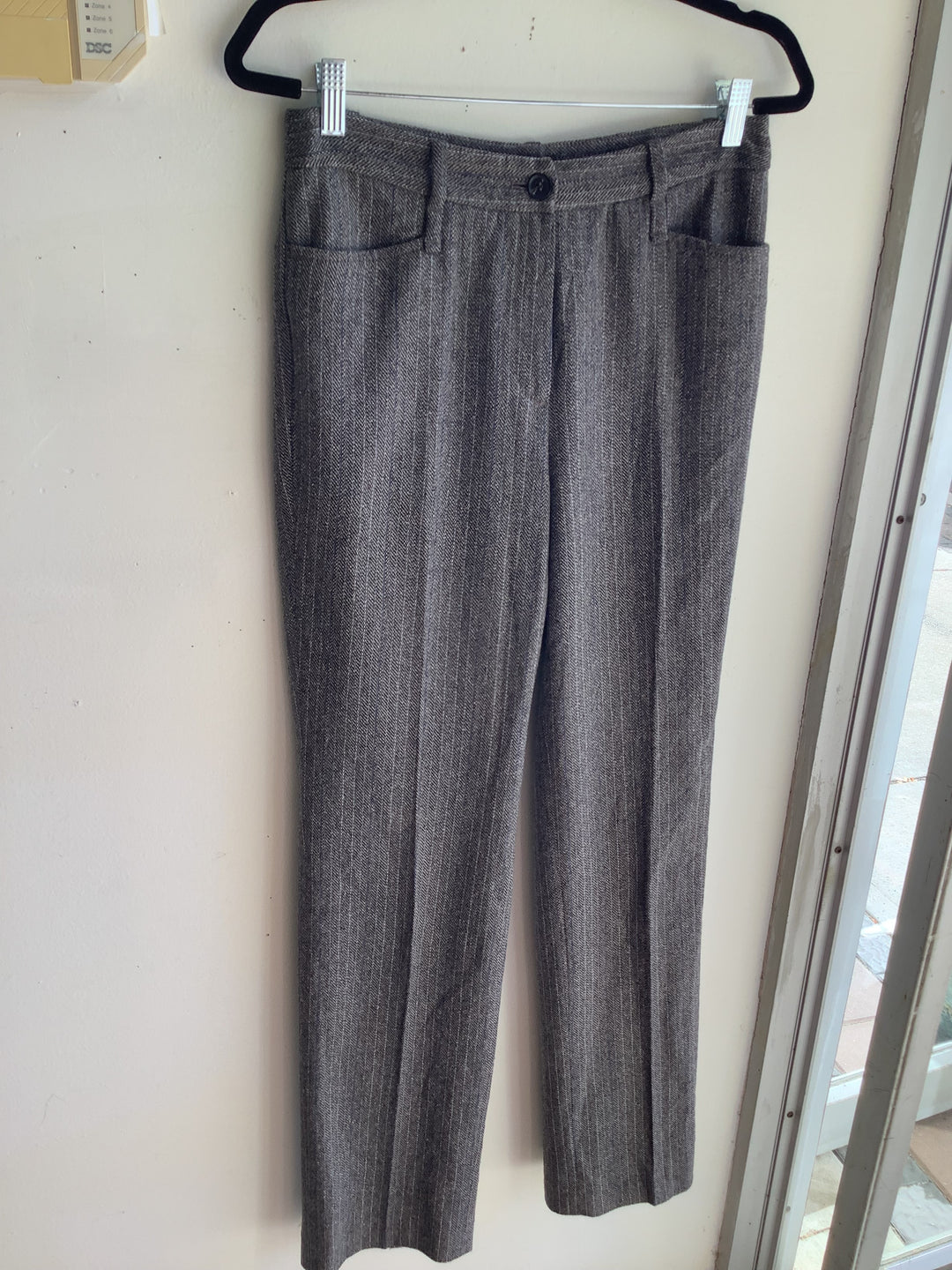 Olsen Europe Herringbone Pinstripe Trousers