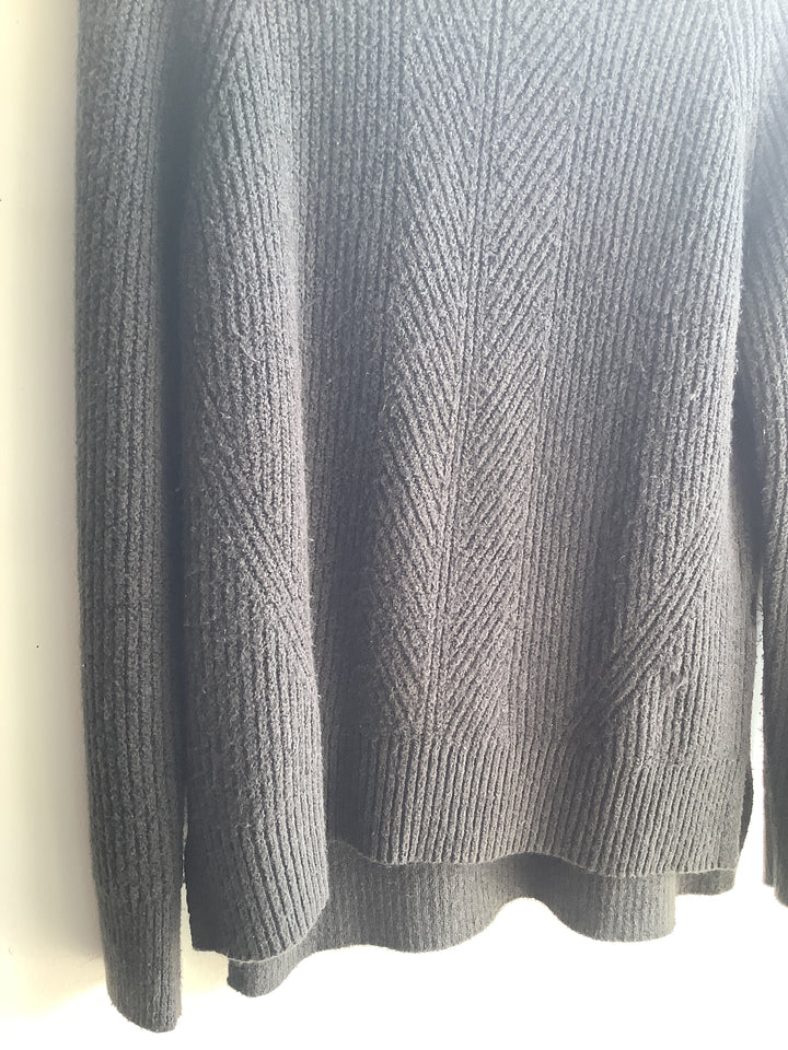 Denver Hayes Ribbed Mock Neck Sweater