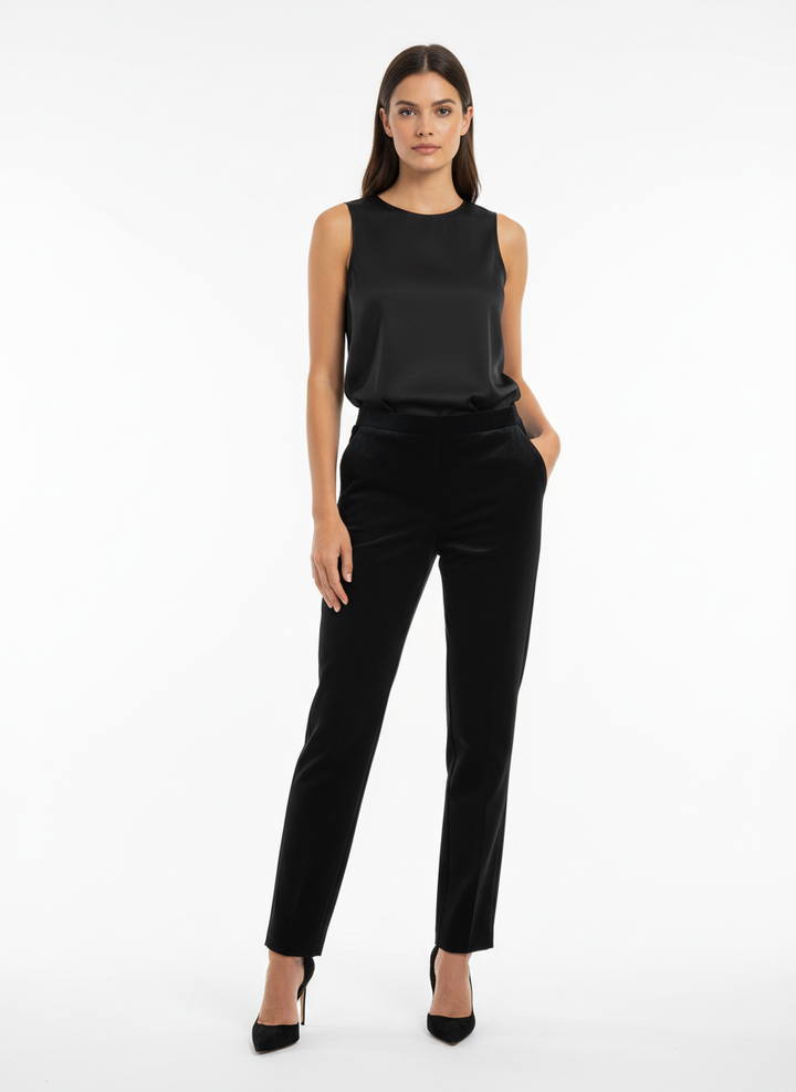 Vintage Emerald Velvet Pant