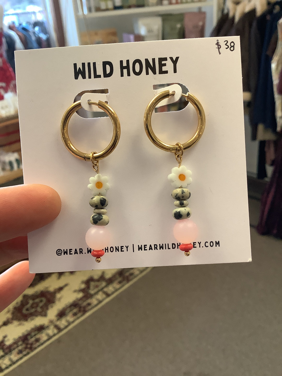 Wild Honey Beaded Drop Earrings