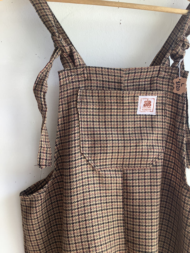 Heritage Check Overalls- Butterflies in Ballgowns
