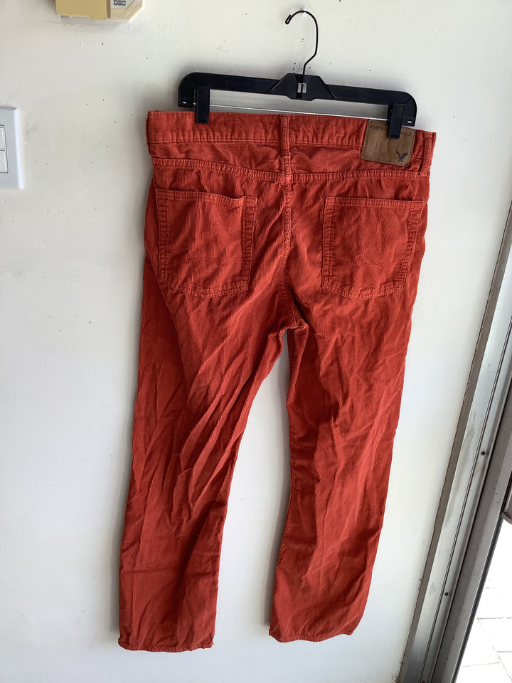 American Eagle Burnt Orange Corduroy Pants - Ana