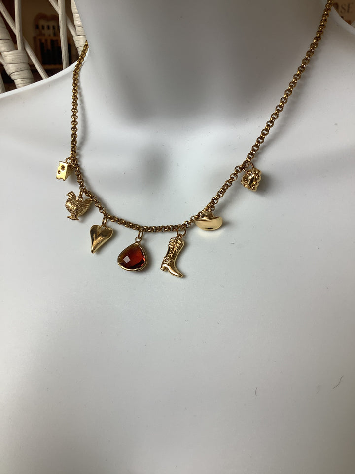 Wild Honey Cowboy Charm Necklace