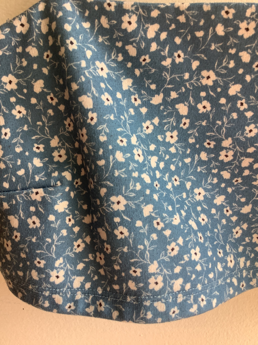Blue Ditsy Floral Cropped Cami