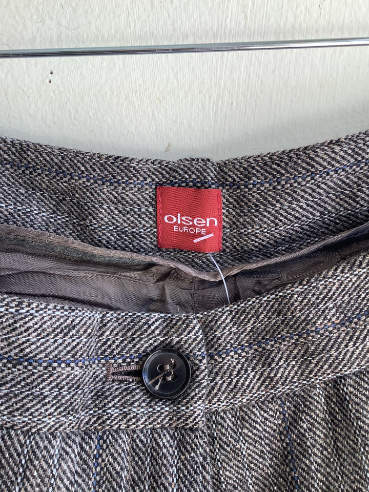 Olsen Europe Herringbone Pinstripe Trousers