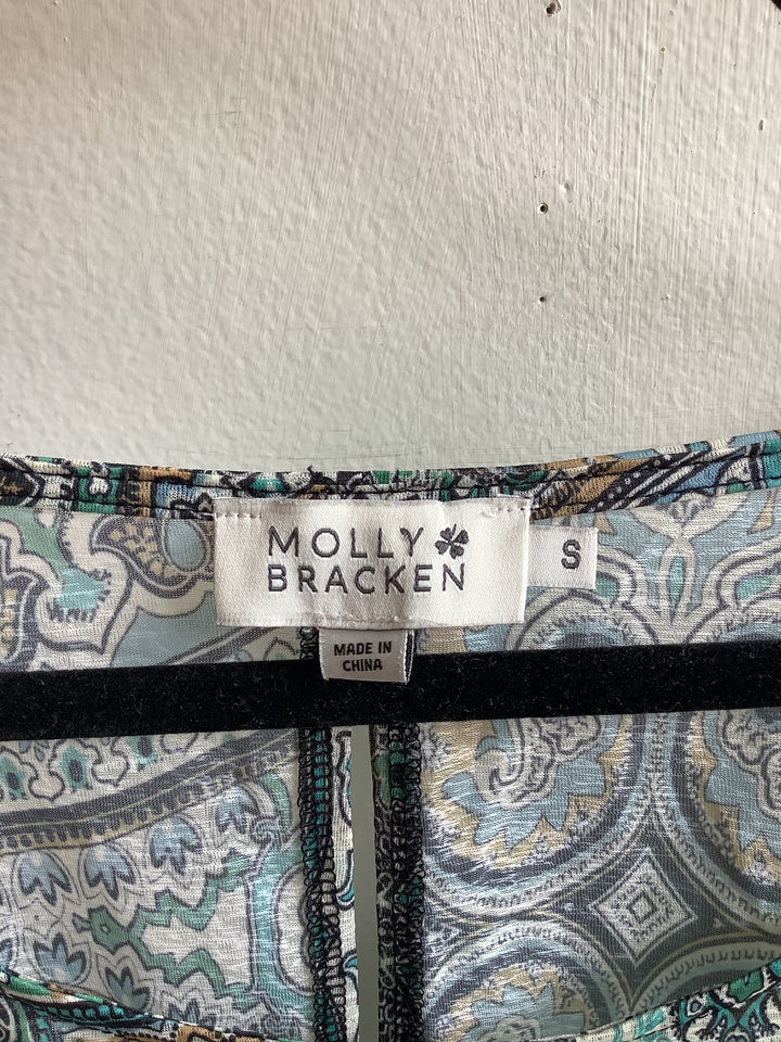 Aqua Paisley Blouse