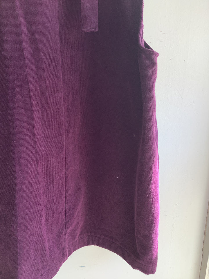 Plum Cord Bib Dress - Butterflies in Ballgowns
