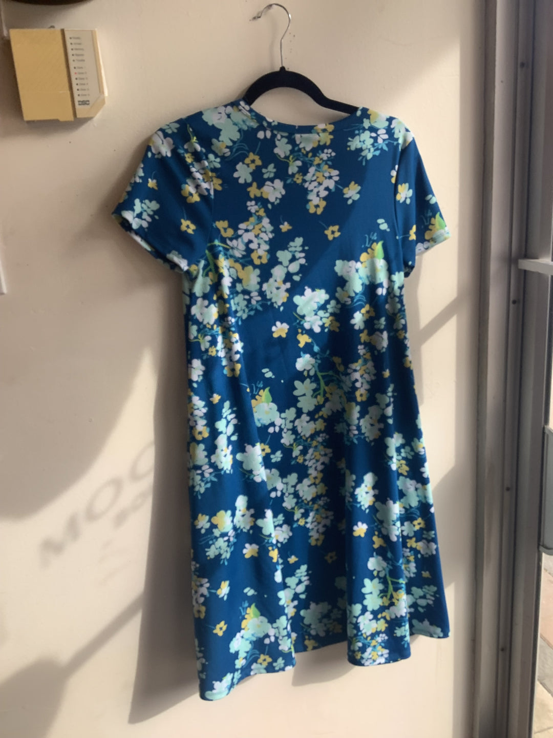 Blue Floral Swing Dress