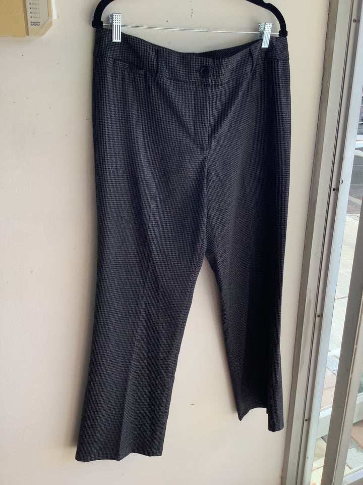 Della Spiga Micro Hounds-tooth Straight Leg Trousers