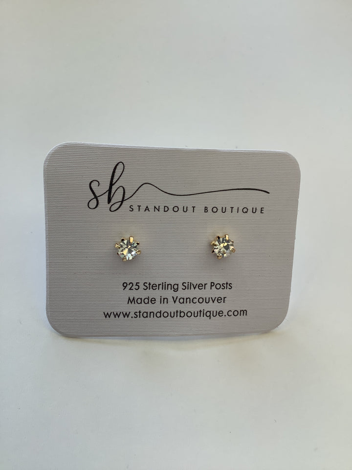 Zirconia Stud Earrings -Standout Boutique ( Vancouver, BC)
