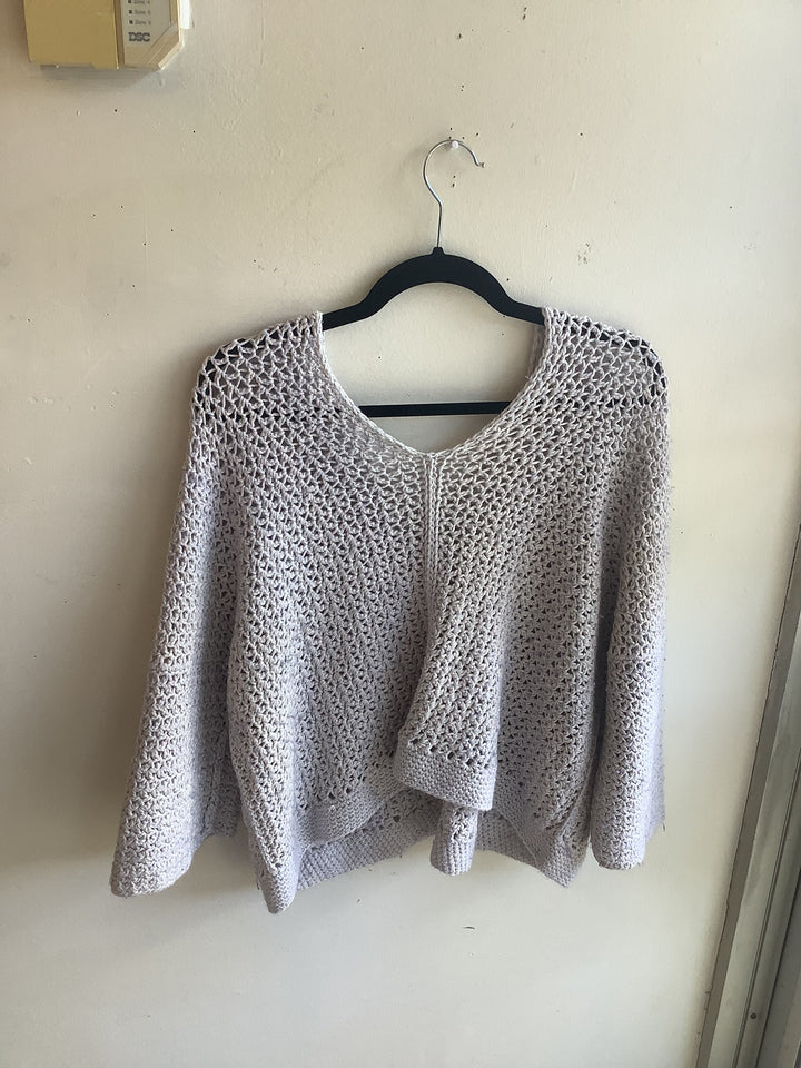 Driftwood Coastal Crochet Sweater
