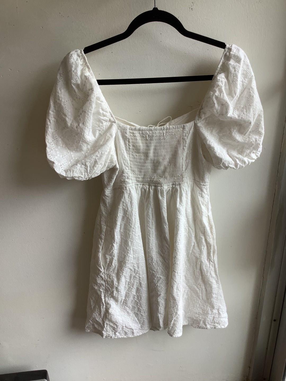 Steve Madden Eyelet Puff Sleeve Dress