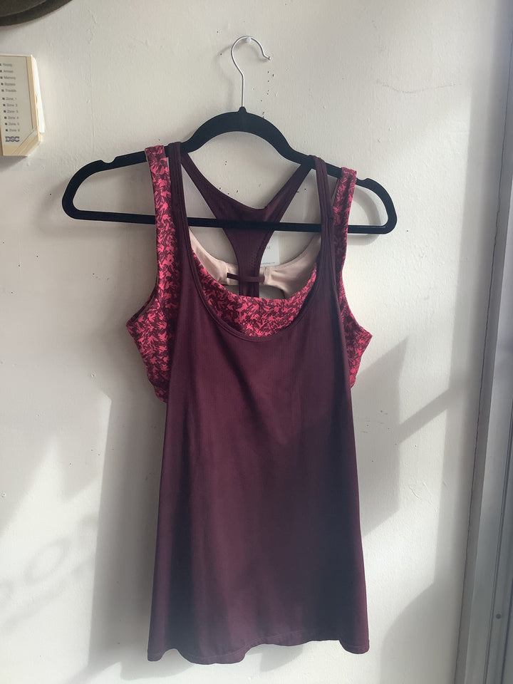 Lululemon Pink and Burgundy Tank