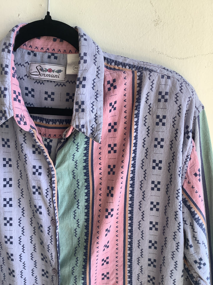 Vintage Pastel Geo Shirt