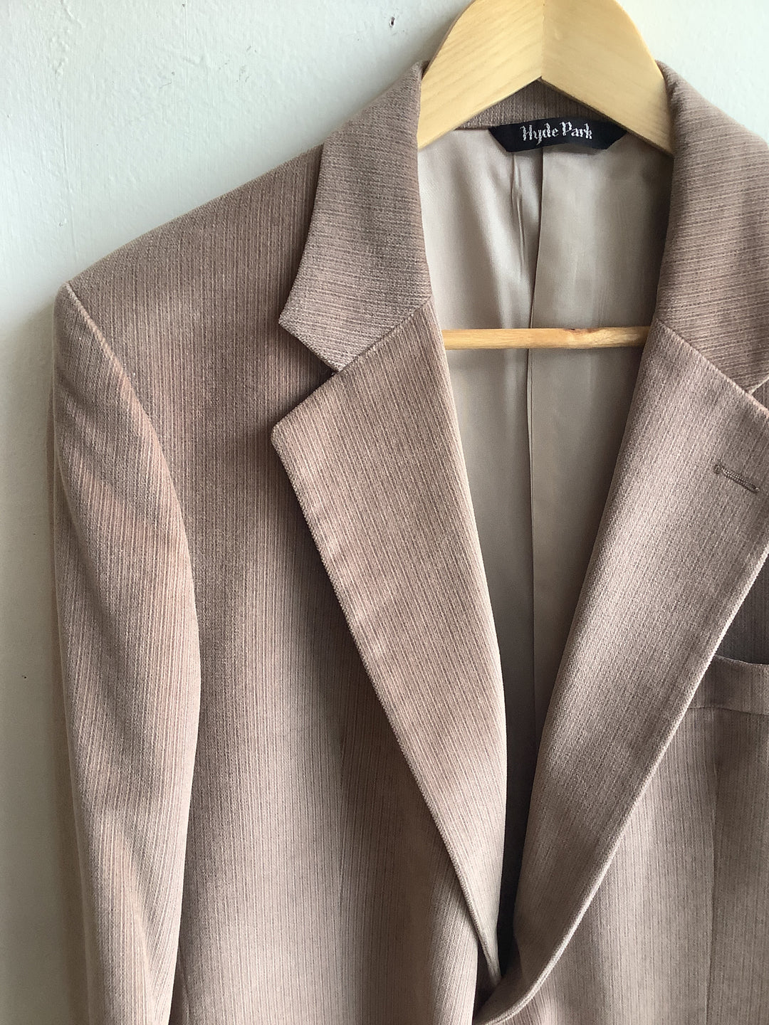 Vintage Hyde Park Taupe Textured Blazer