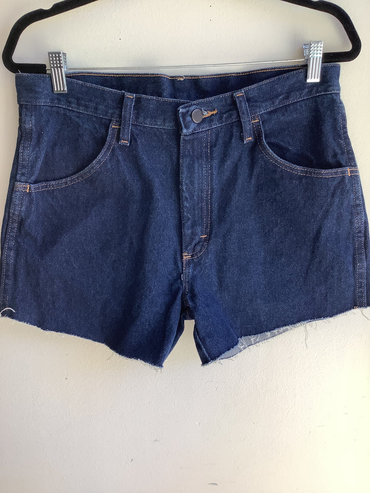 Rustler Classic Dark Wash Cutoff Shorts