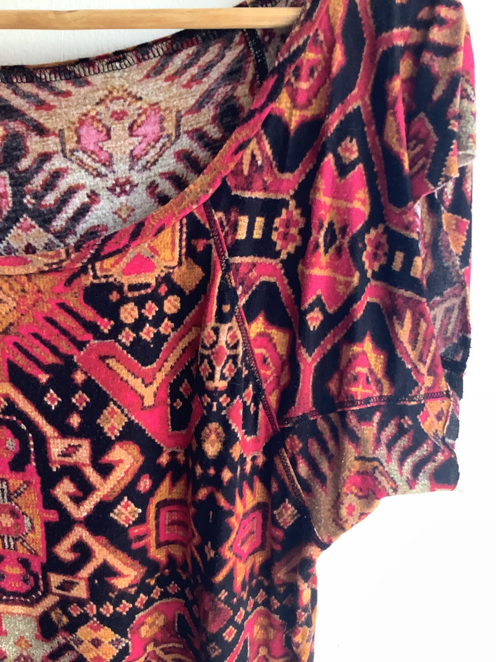 Boho Geometric Print Top