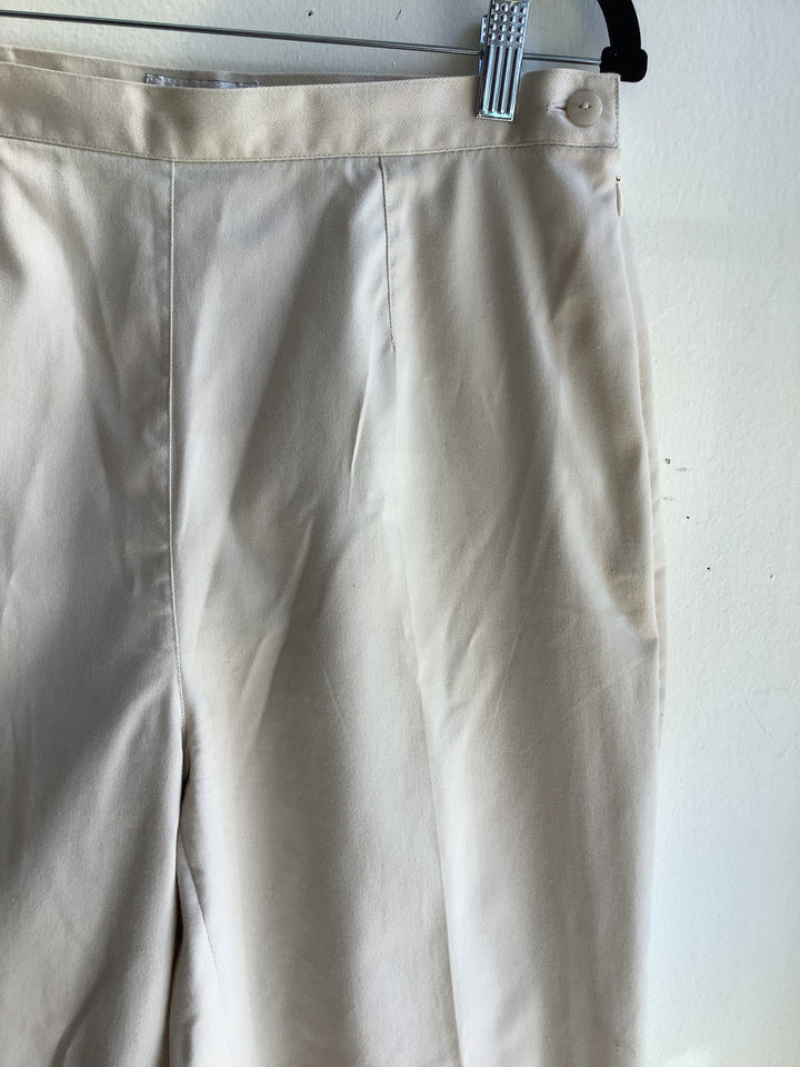 Tabi Embroidered Cotton Cropped Pants