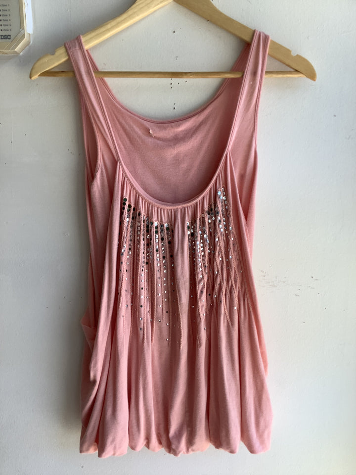 Y2K Rhinestone Bubble Tank