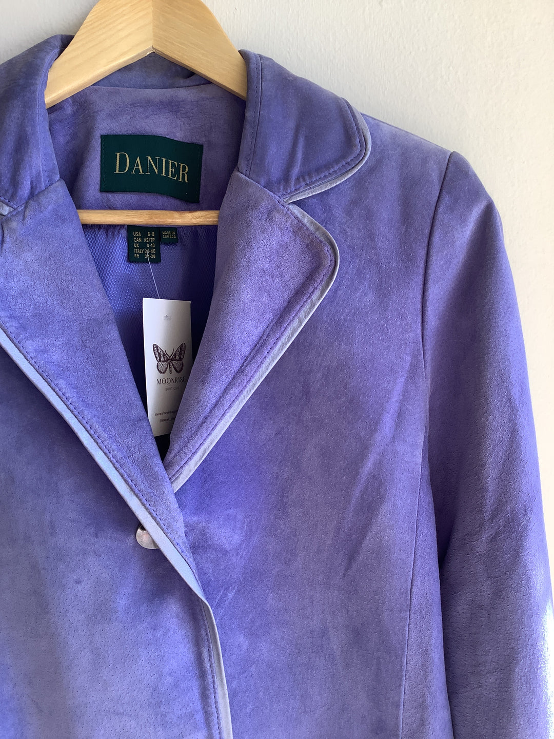 Vintage Danier Suede Jacket - Lilac