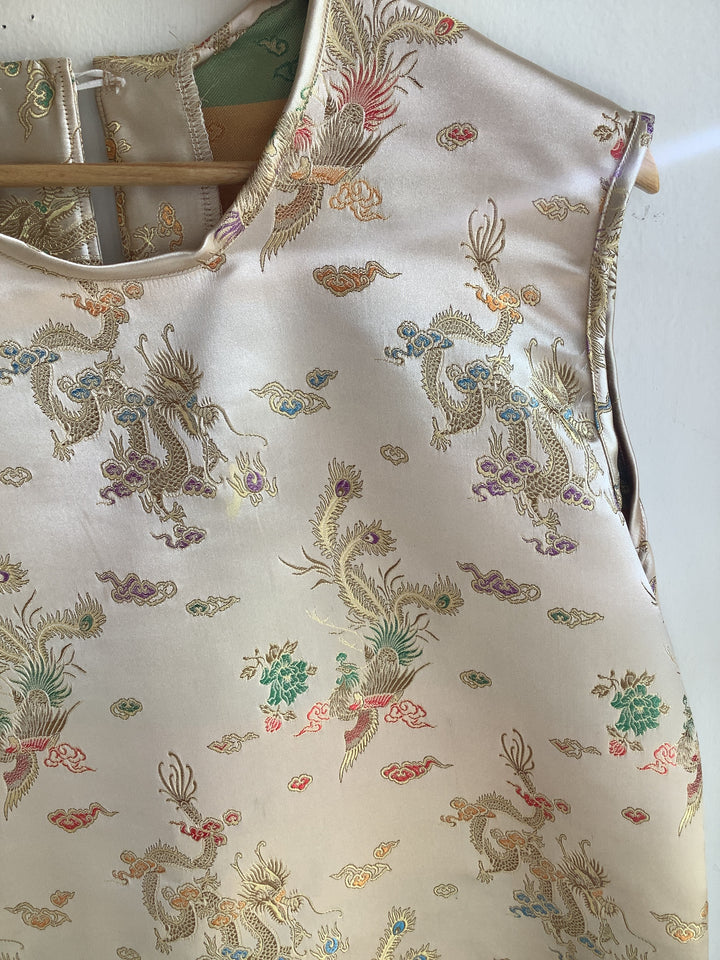 Vintage Brocade Dragon Top