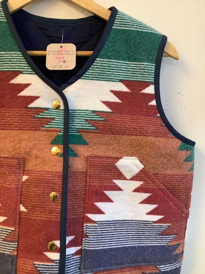 Boneyard Revival Quilted Southwest Vest- Nelson, BC