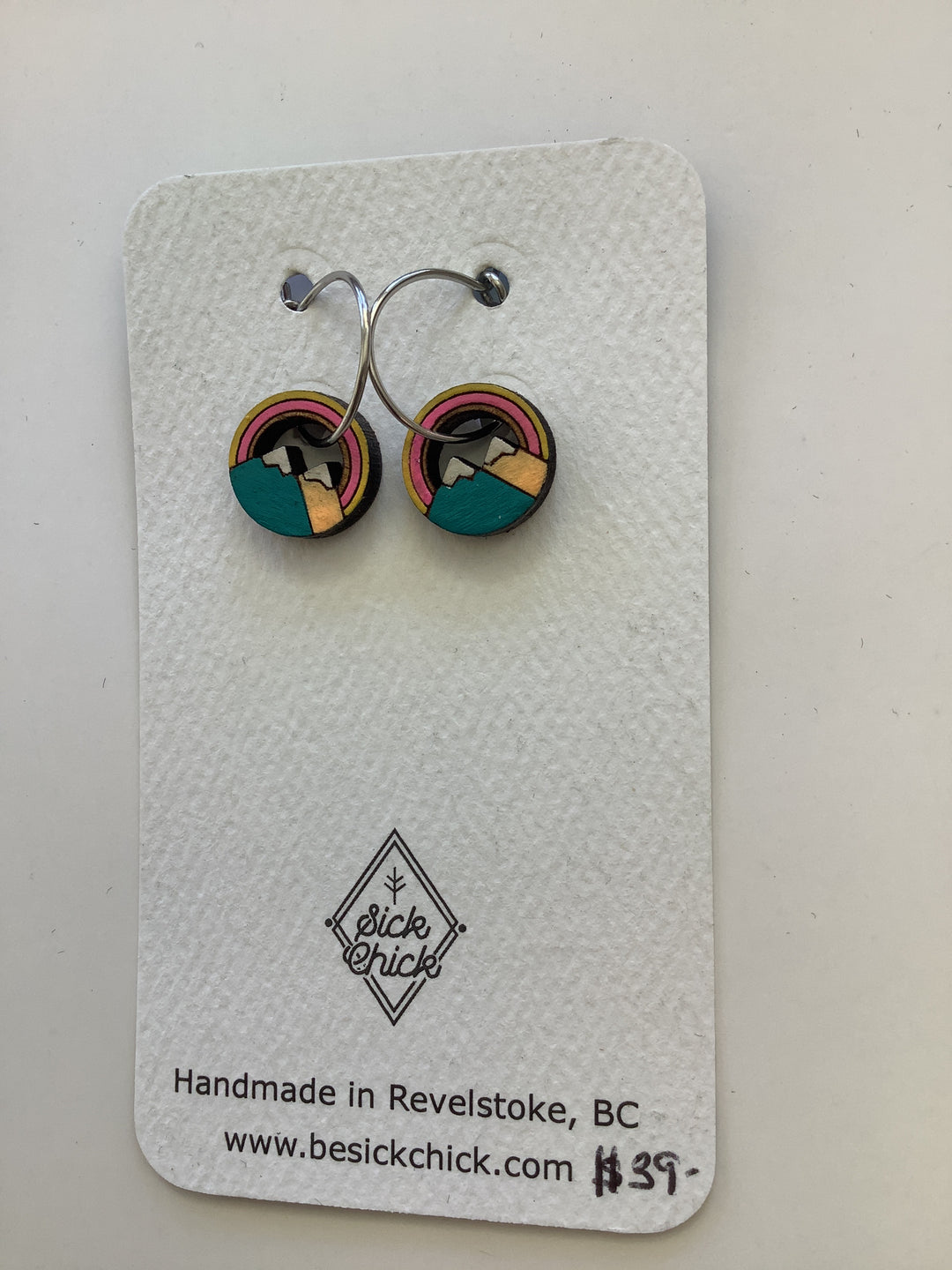 Mountain Circle Hoop Earrings - Sick Chick (Revelstoke, BC)