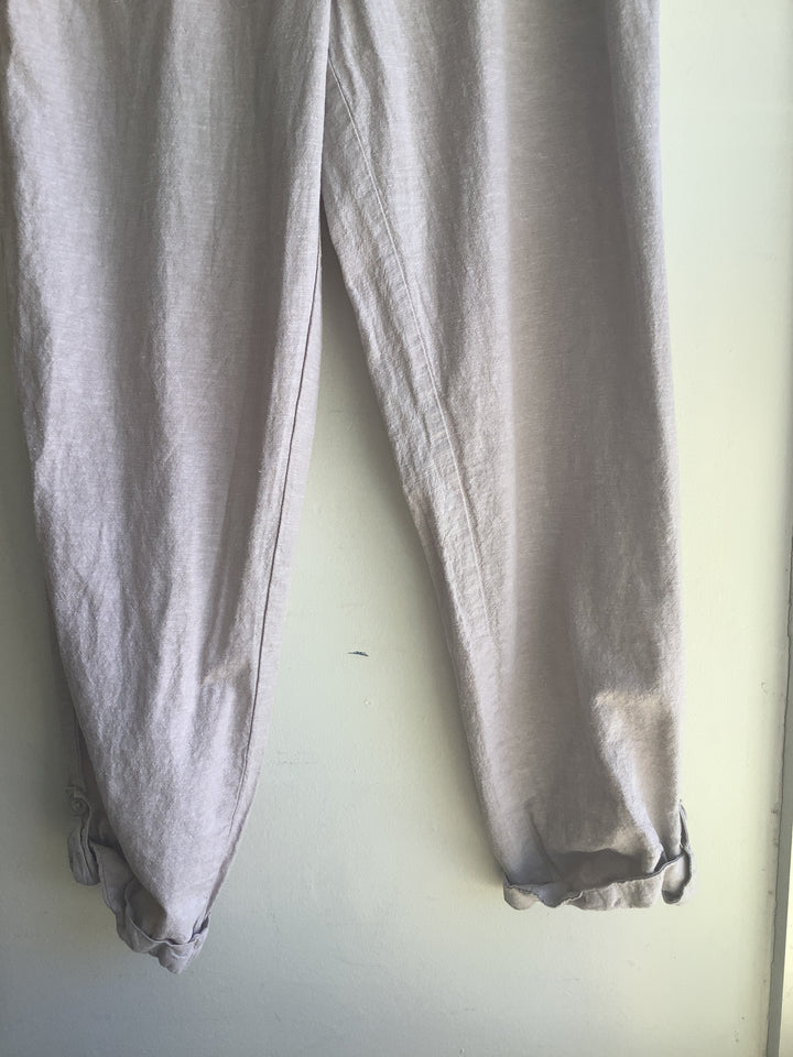 Soft Sand Linen Drawstring Pants
