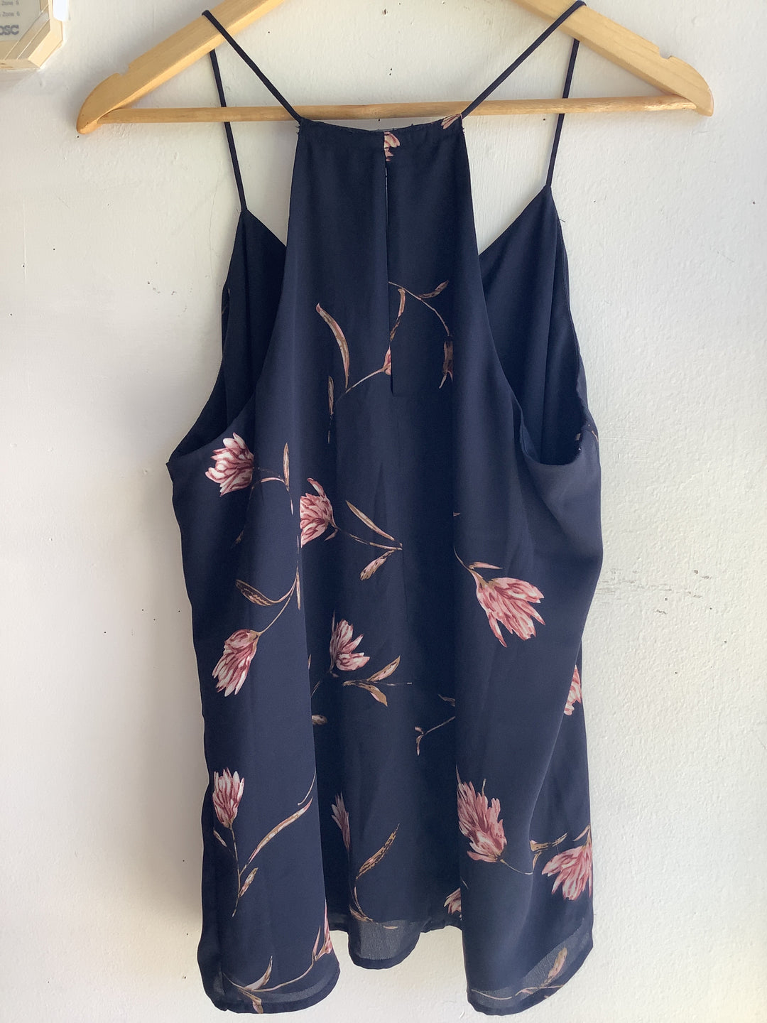 Midnight Bloom Zip Front Cami