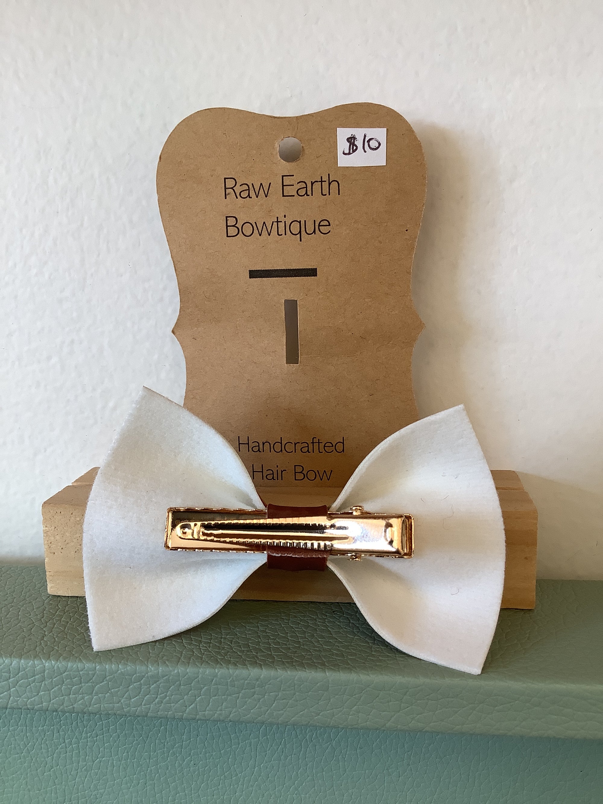 Raw Earth Bowtique Mini Strawberry Hair Bow