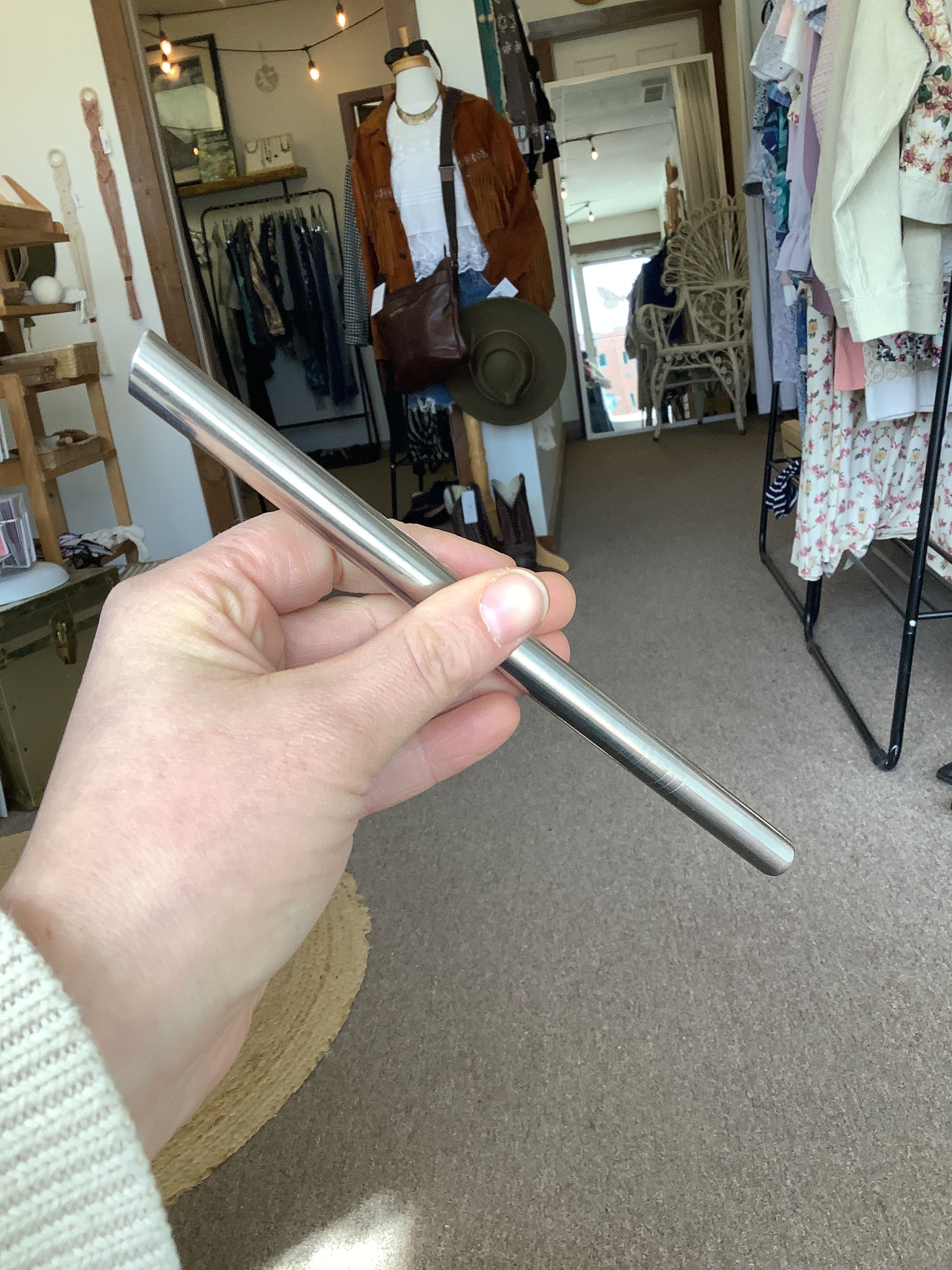 Creating Smaller Footprints Metal Smoothie Straw