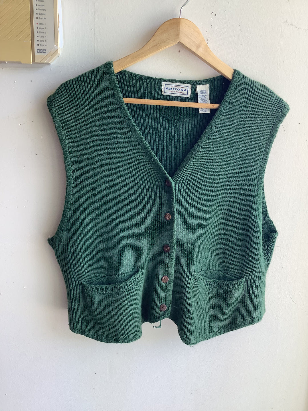 Vintage Arizona Forest Knit Vest