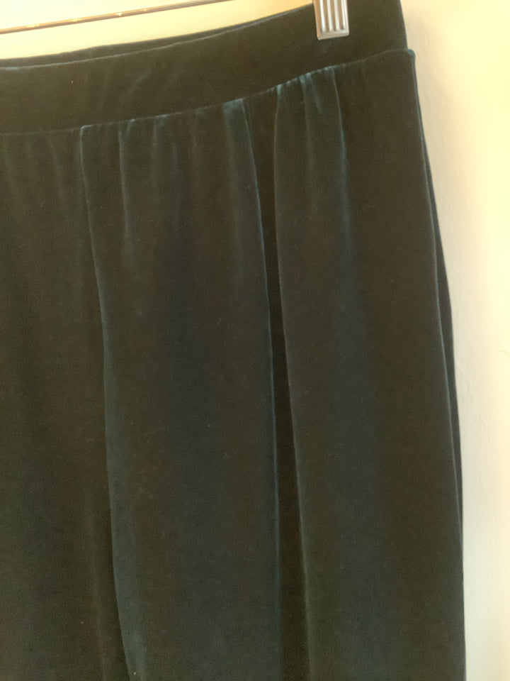 Vintage Emerald Velvet Pant