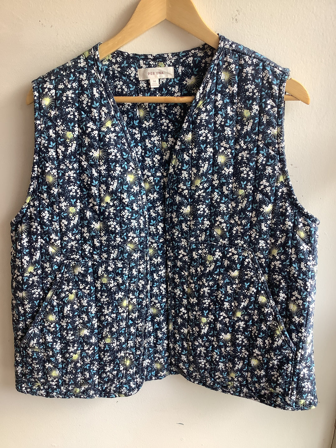 Vintage Floral Quilted Vest