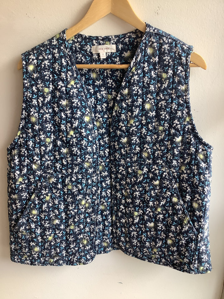 Vintage Floral Quilted Vest