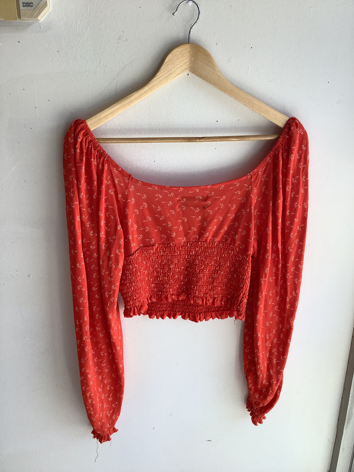 Urban Outfitters Smocked Floral Top - Ana