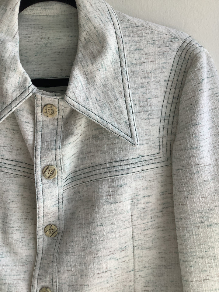 Vintage 70s Ivory Safari Jacket - Made in Canada