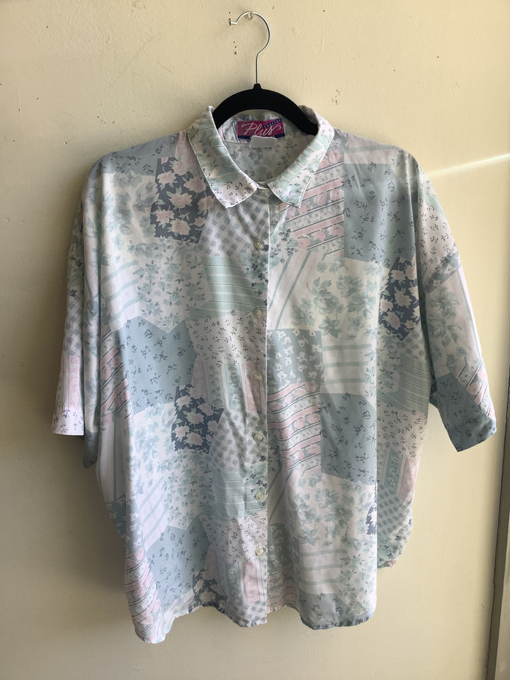Pastel Patchwork Cottage Blouse