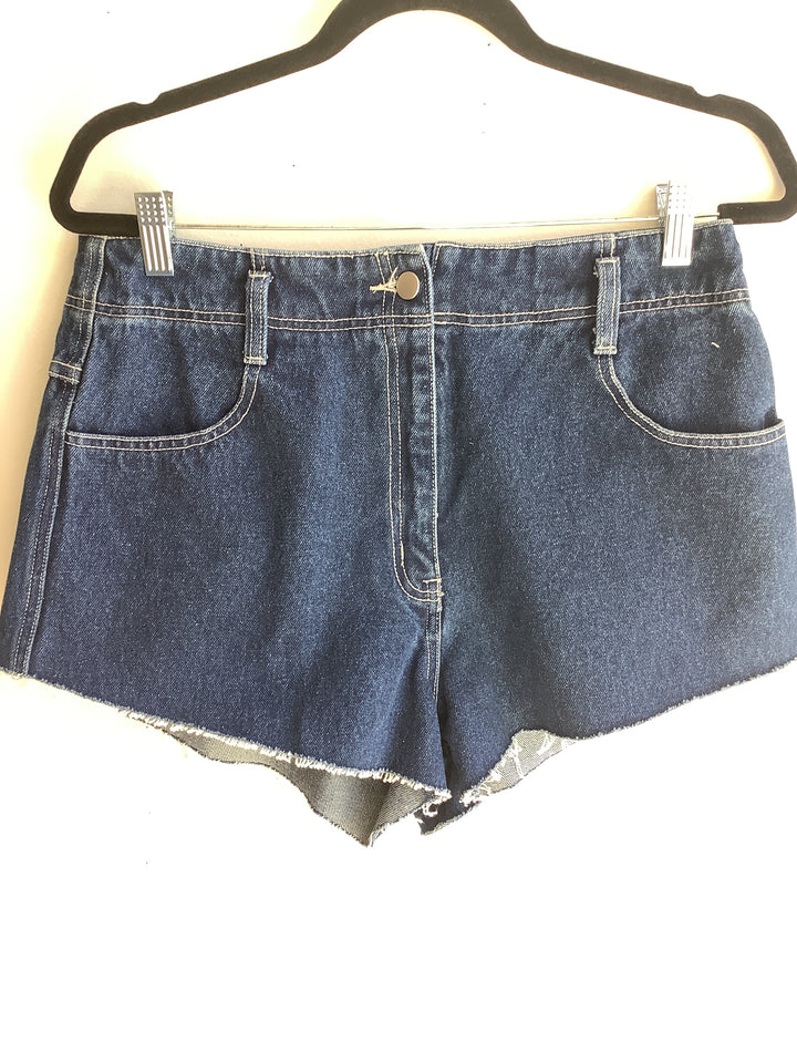 Classic Indigo High Rise Cutoff Denim Shorts