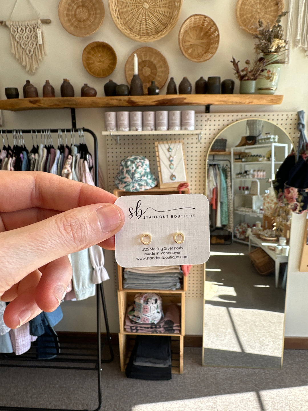 Standout Boutique Round Gold Studs