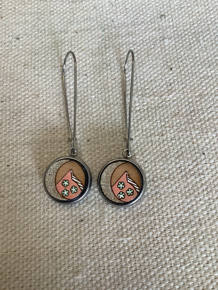 Sick Chick Mountain Snowflake Dangle Earrings #18