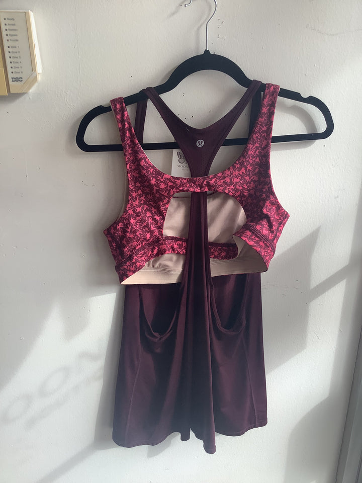 Lululemon Pink and Burgundy Tank