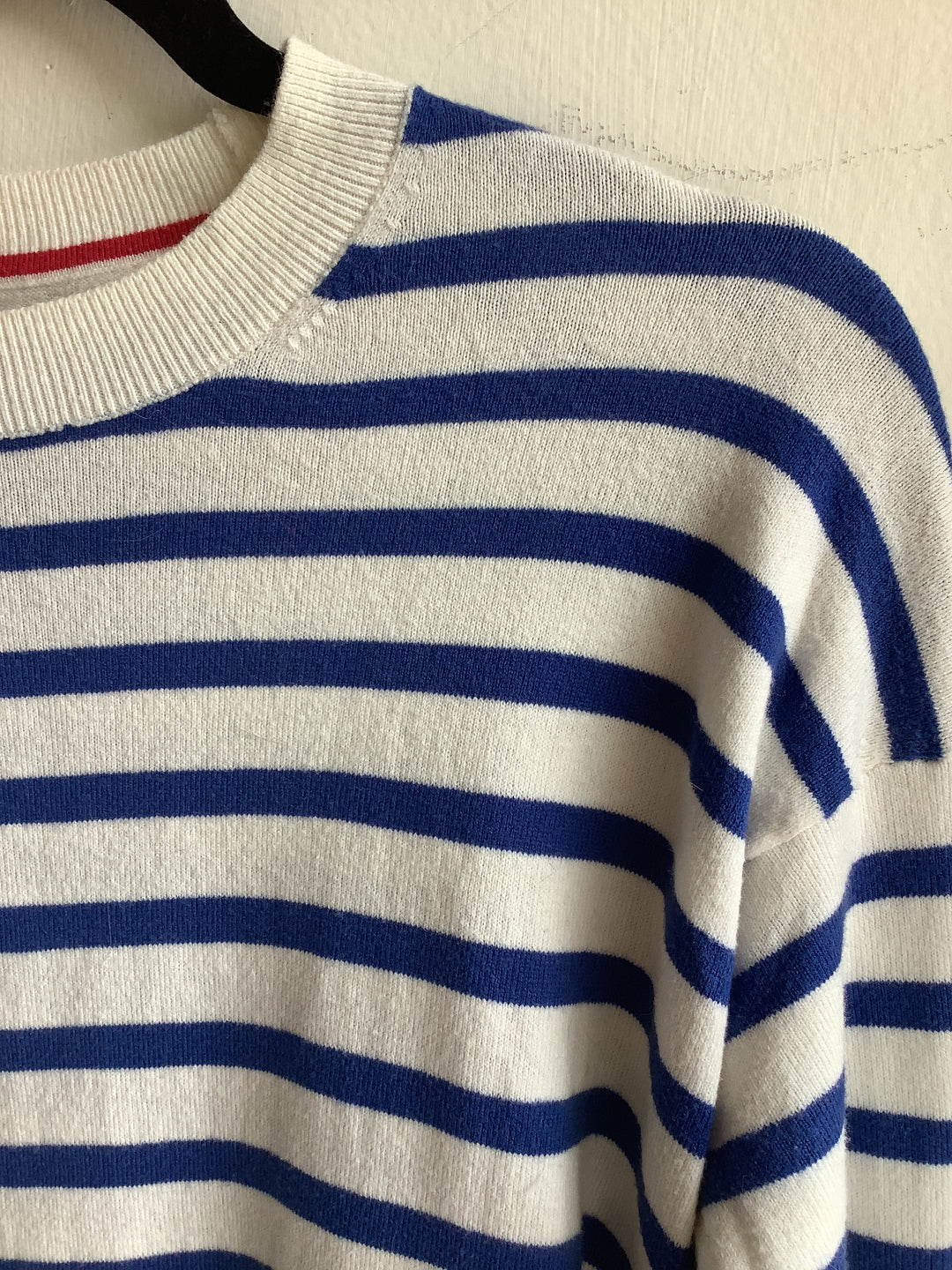 Classic Blue Stripe Knit Sweater