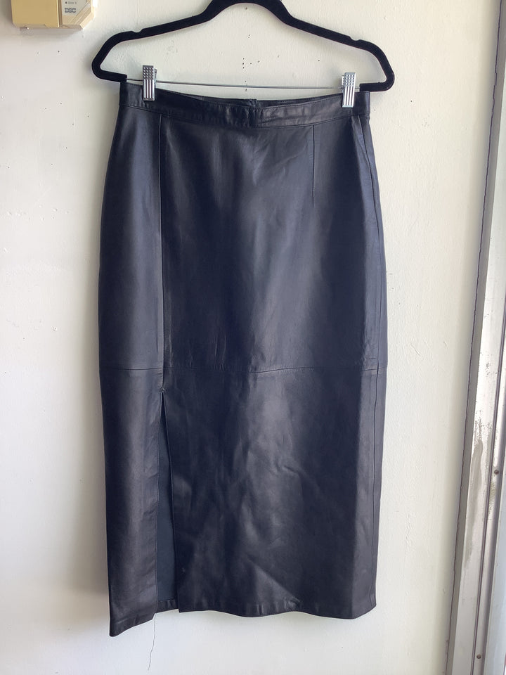 Midnight Muse Leather Skirt - Canadian Brand